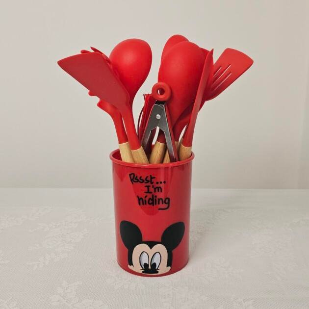Red Mickey Silicone Set
