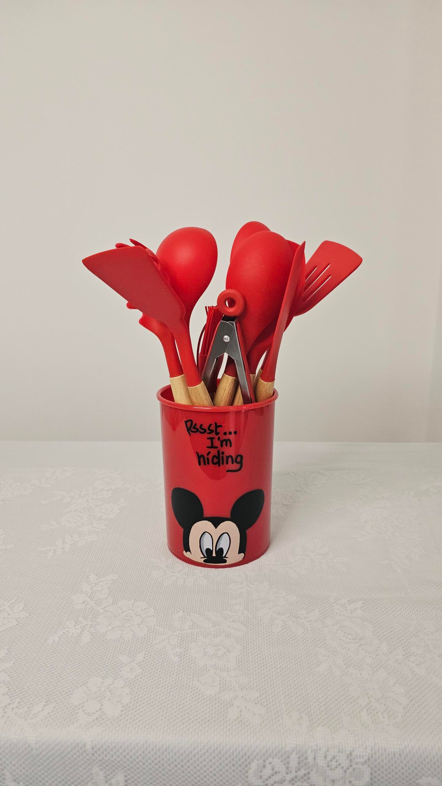 Red Mickey Silicone Set