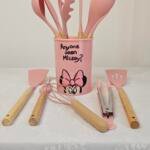 Pink Minnie Silicone Set