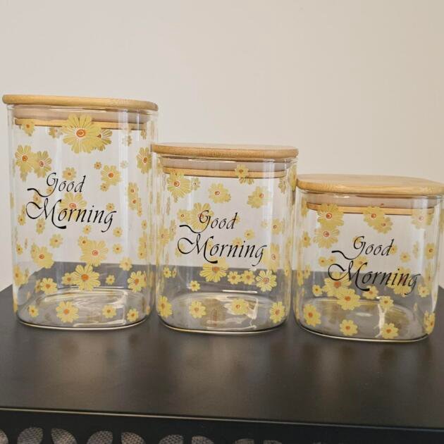 Sunflower Spice Jars