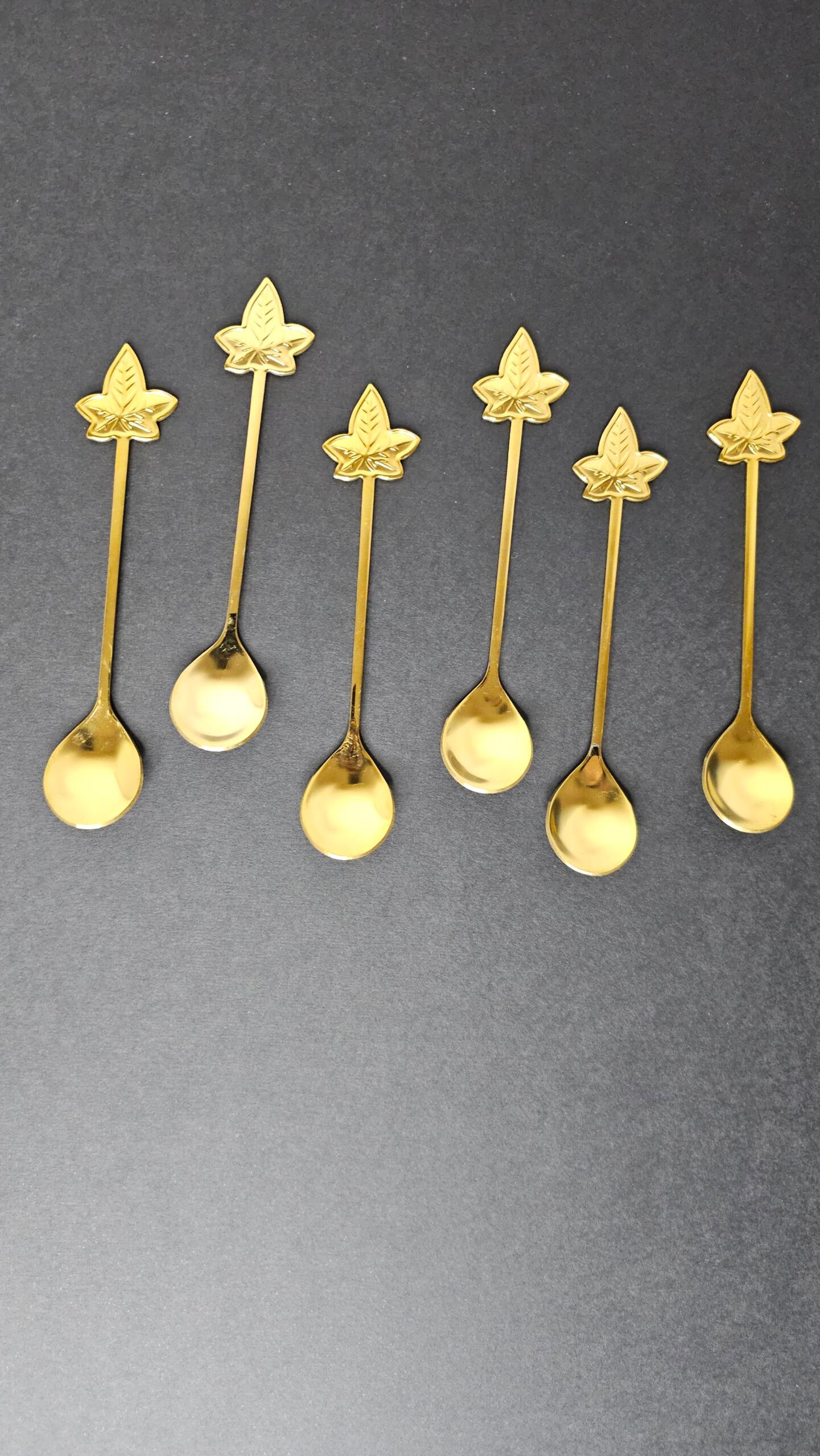 Golden Leaf Spoons