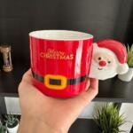 Santa Handle Holiday Mug