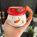 Carrot Nose Snowman Mug