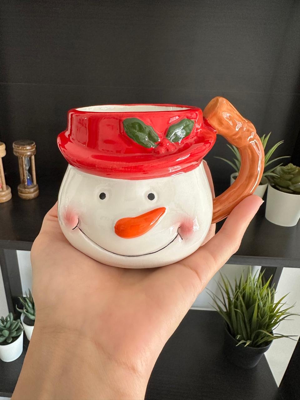 Carrot Nose Snowman Mug